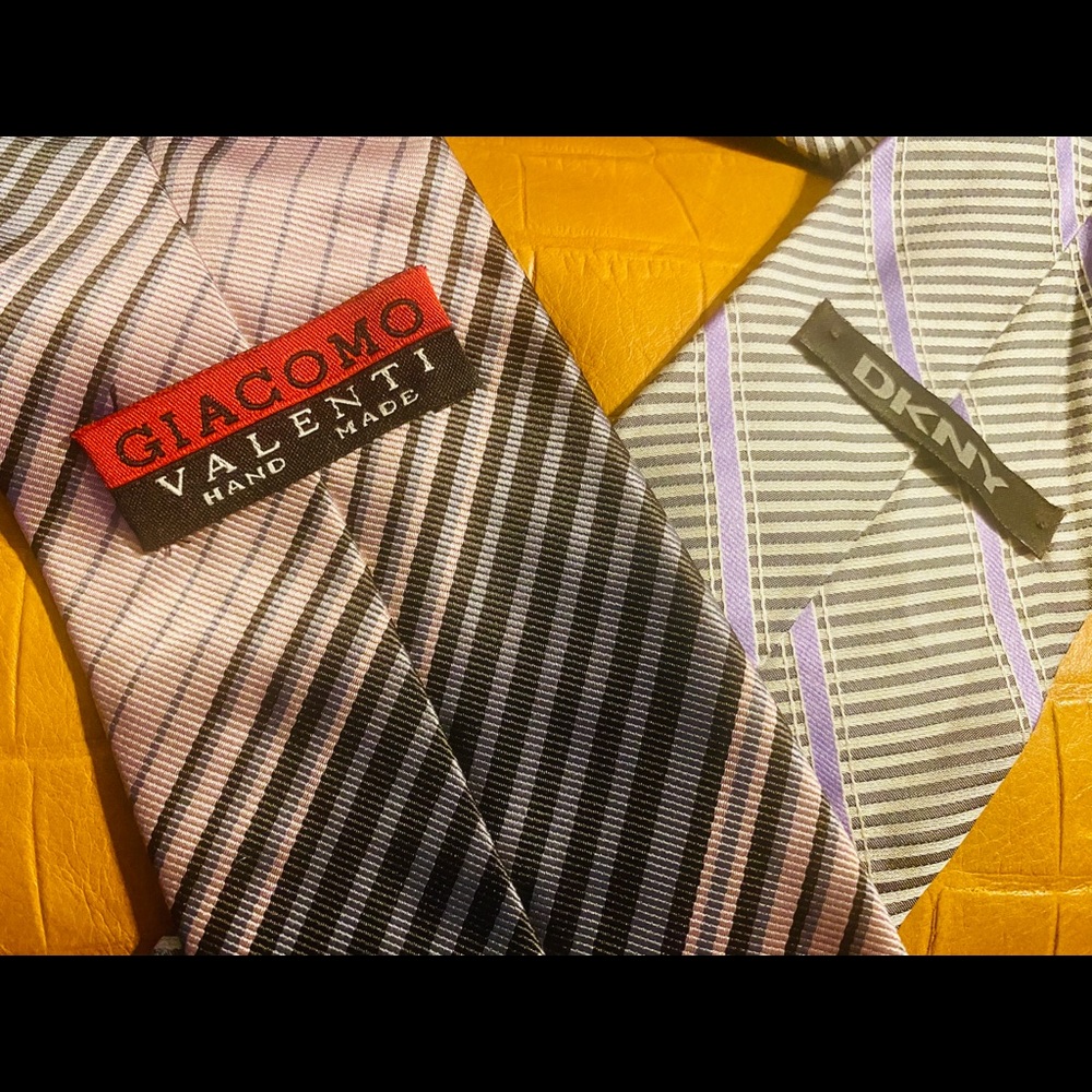 2 designer silk ties